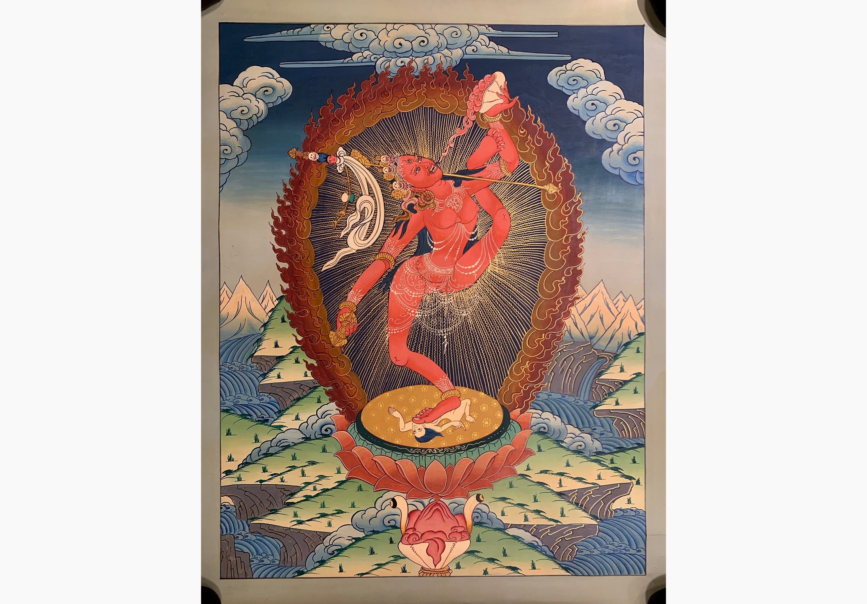 Wisdom Dakini thangka