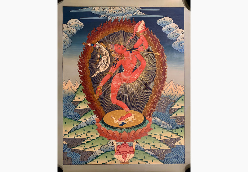 Wisdom Dakini thangka