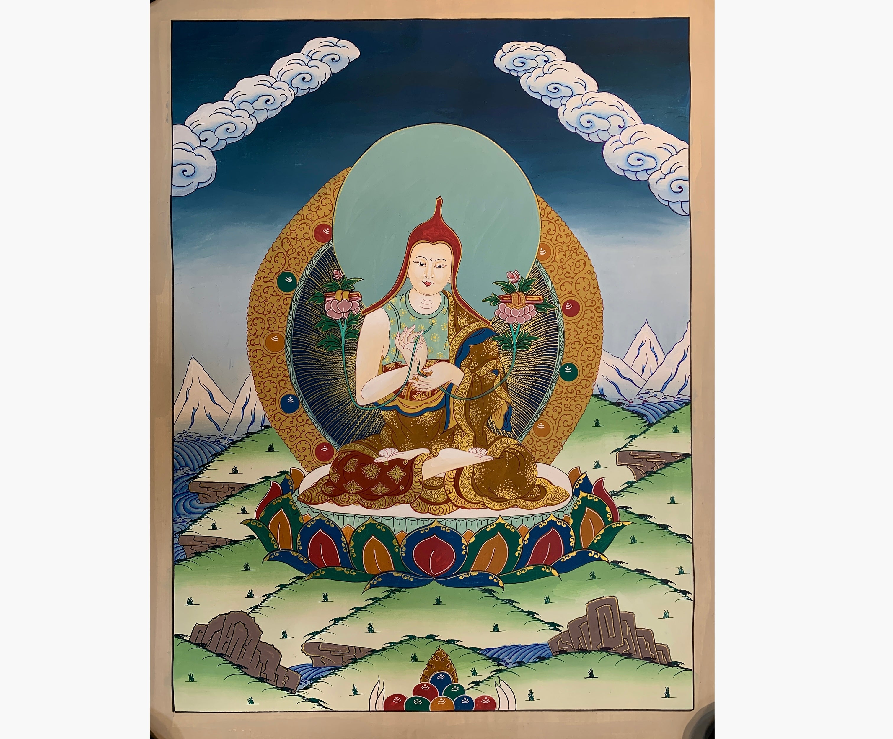 Thangka paintings of Buddhist masters