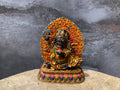 Antique finish Copper Mahakala statue. gompo bernagchen. kagyu mahakala.