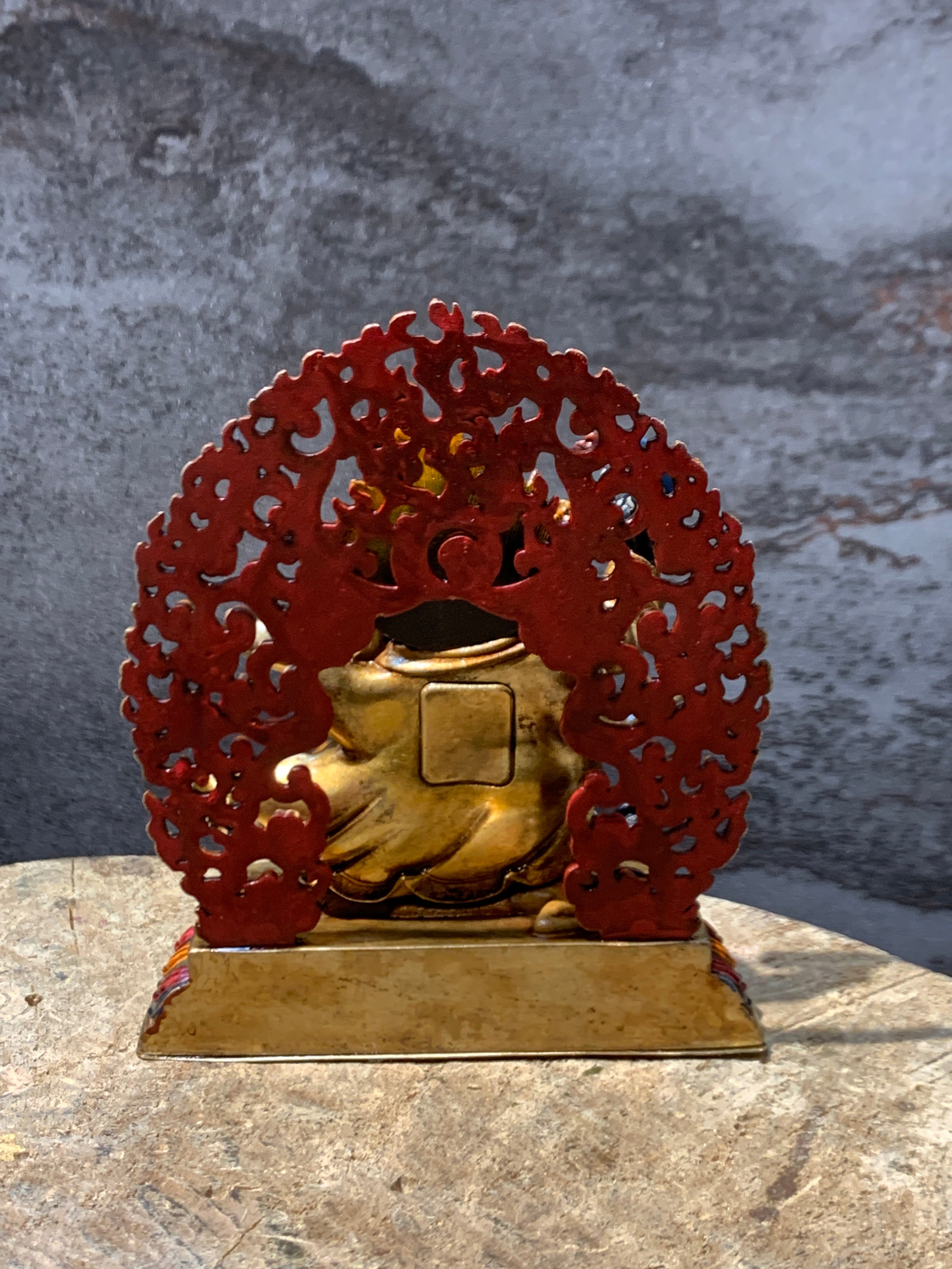 Antique finish Copper Mahakala statue. gompo bernagchen. kagyu mahakala.