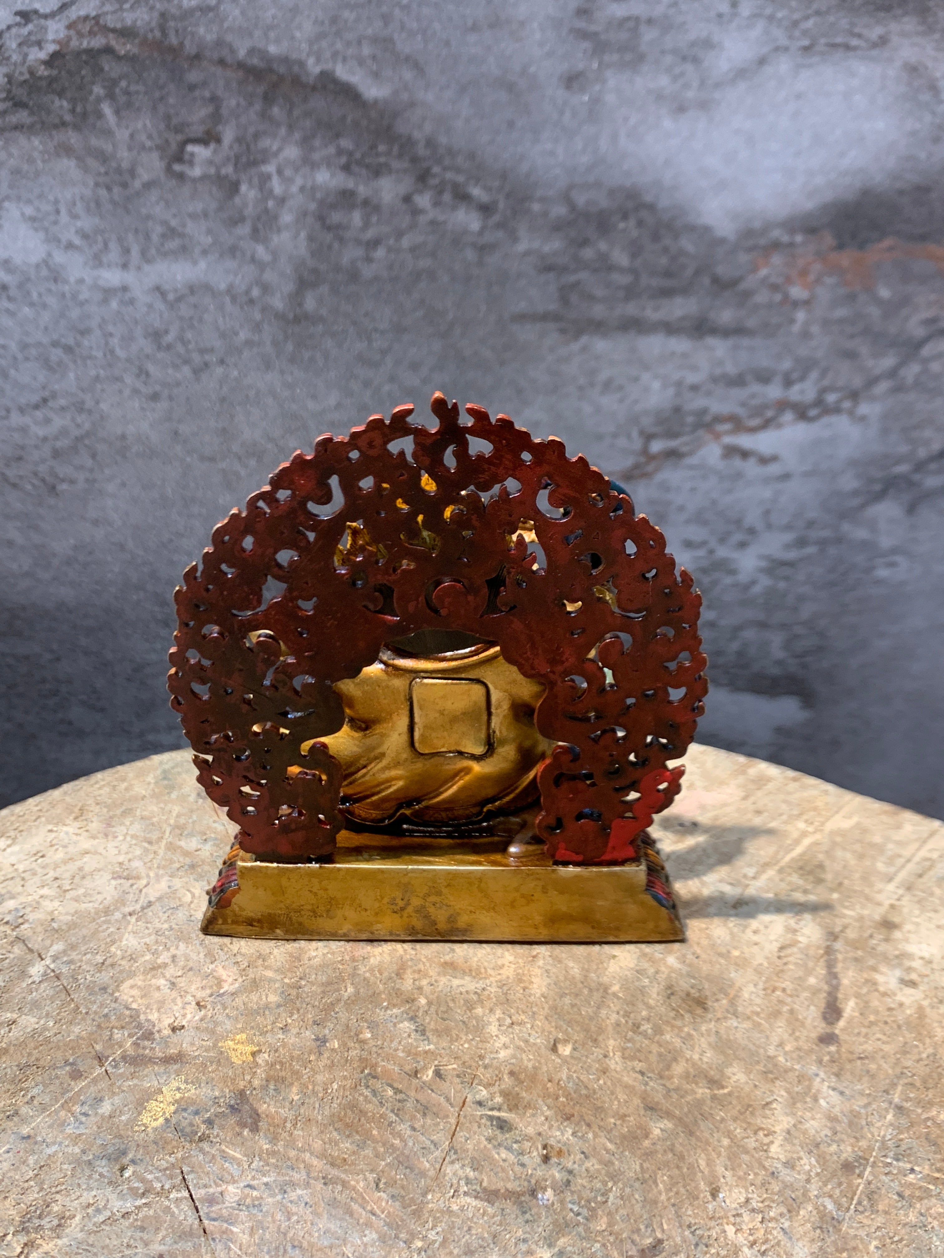 Antique finish Copper Mahakala statue. gompo bernagchen. kagyu mahakala.
