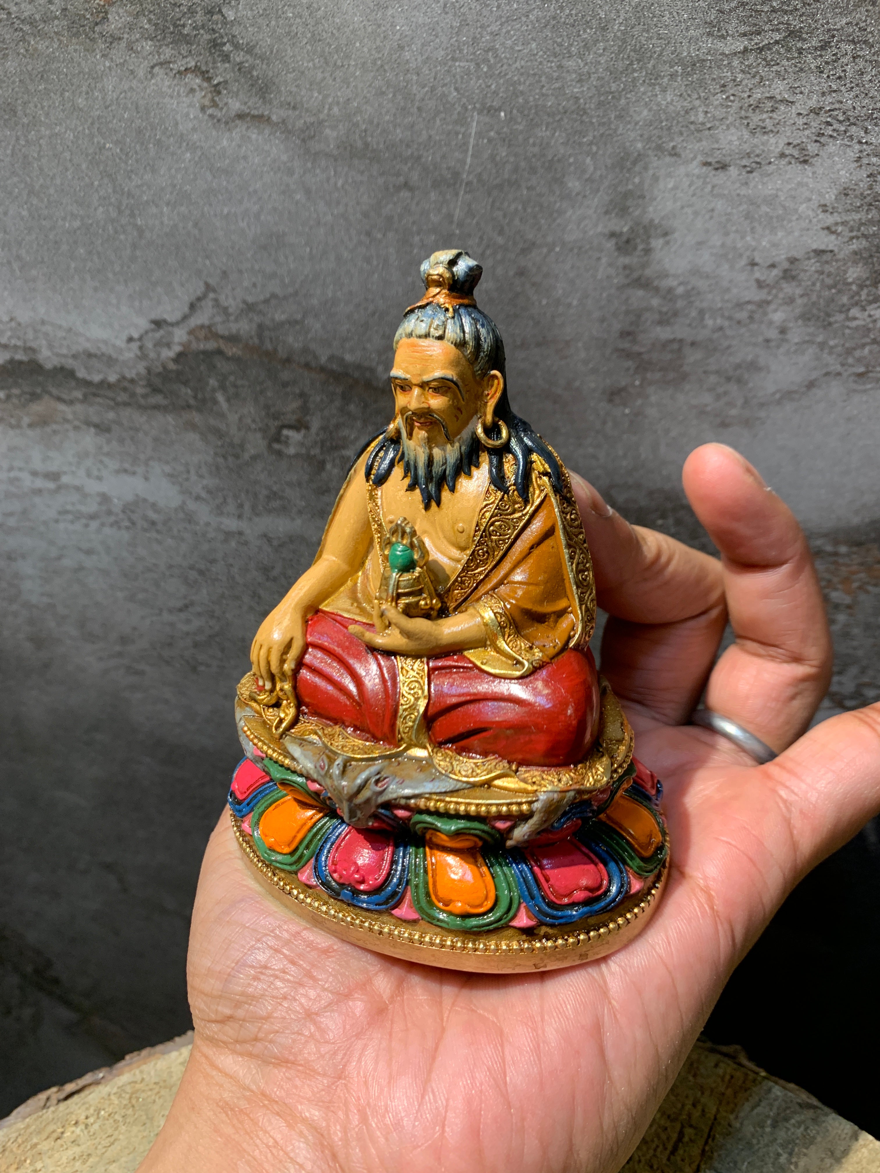 Thangthong gyalpo Statue. consecrated statue. the mahasiddha of tibet.