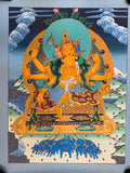 Hand painted Marichi thangka painting. Oser Chenma.