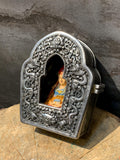 Guru dewa chenpo with cold iron ghau box. wish fulfilling padmasambhava. mahasukkha.