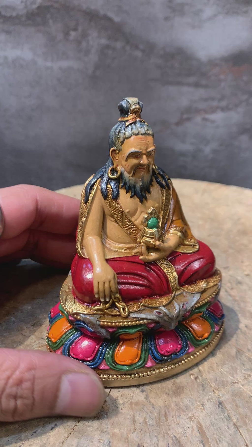 Thangthong gyalpo Statue. consecrated statue. the mahasiddha of tibet.