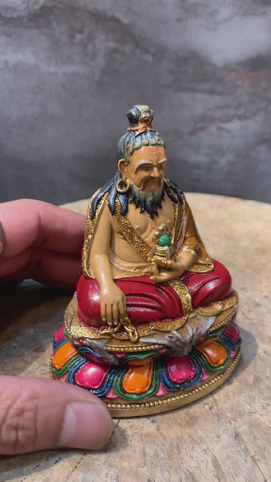 Thangthong gyalpo Statue. consecrated statue. the mahasiddha of tibet.